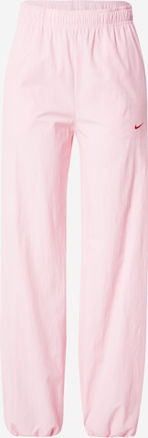Nike SportswearTapered Hlače - roza boja: prednji dio