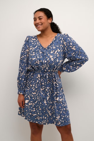 KAFFE CURVE Dress 'Vella' in Blue: front