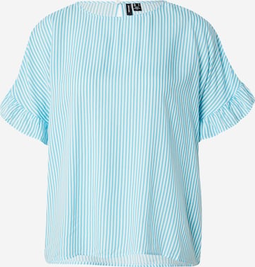 VERO MODA Halenka 'VMBUMPY' – modrá: přední strana