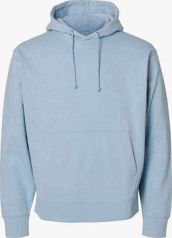 SELECTED Sweatshirt 'SLHLUKE' in Blauw: voorkant