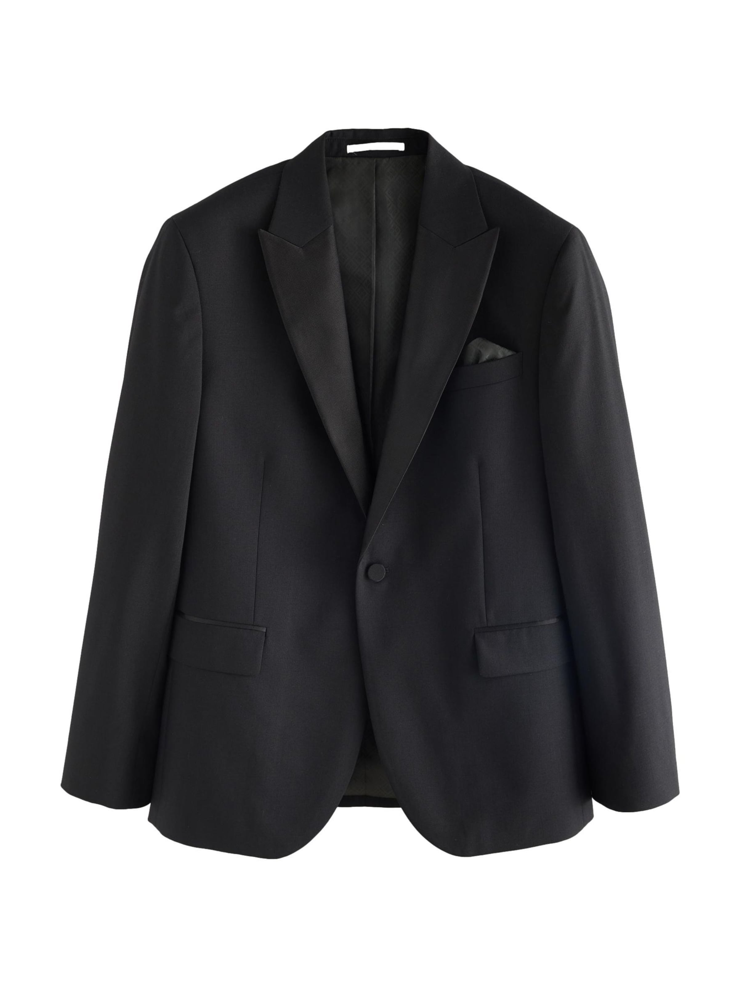 Next Slim fit Business blazer in Black: front