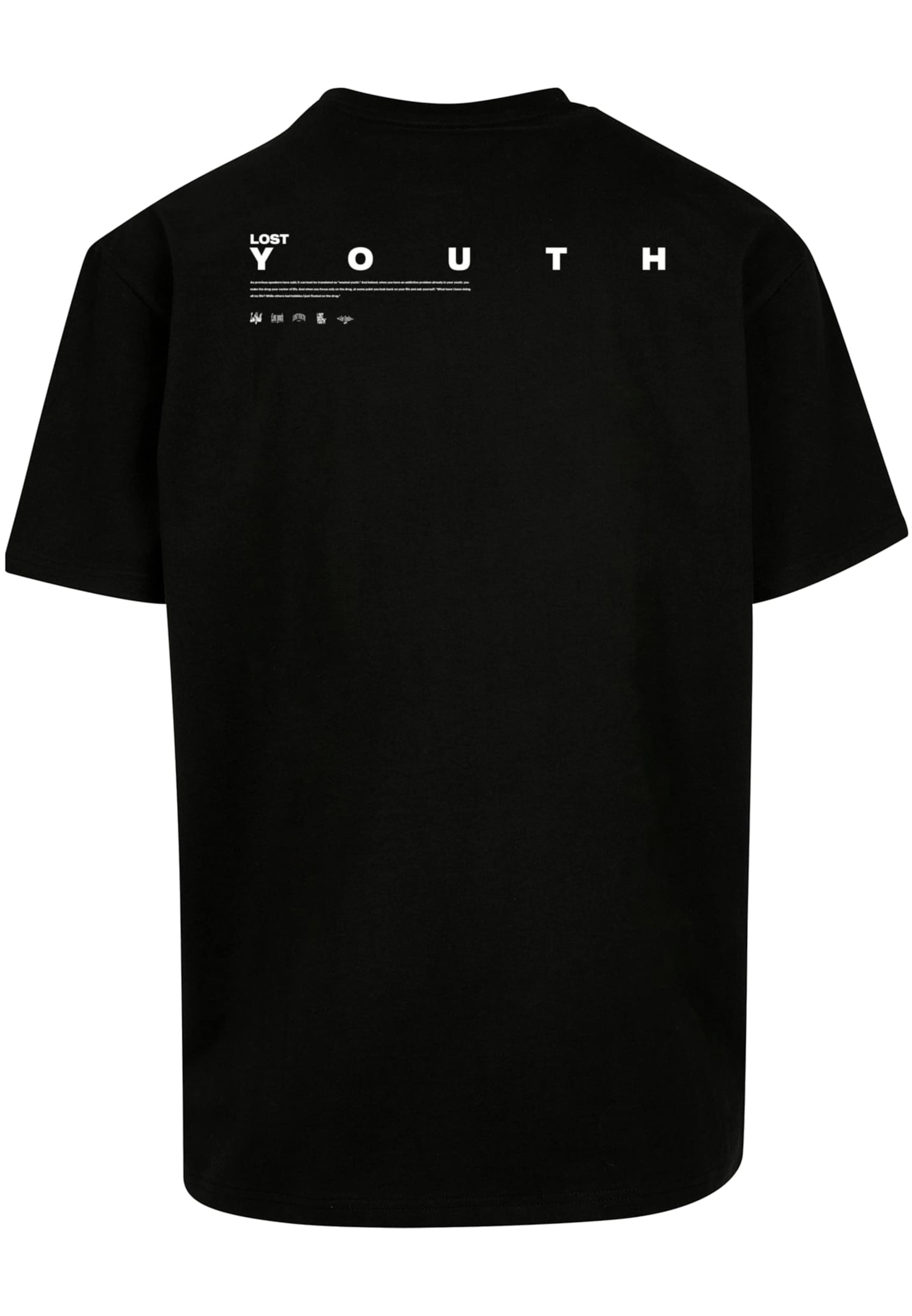 Lost Youth Shirt 'Dove' in Black