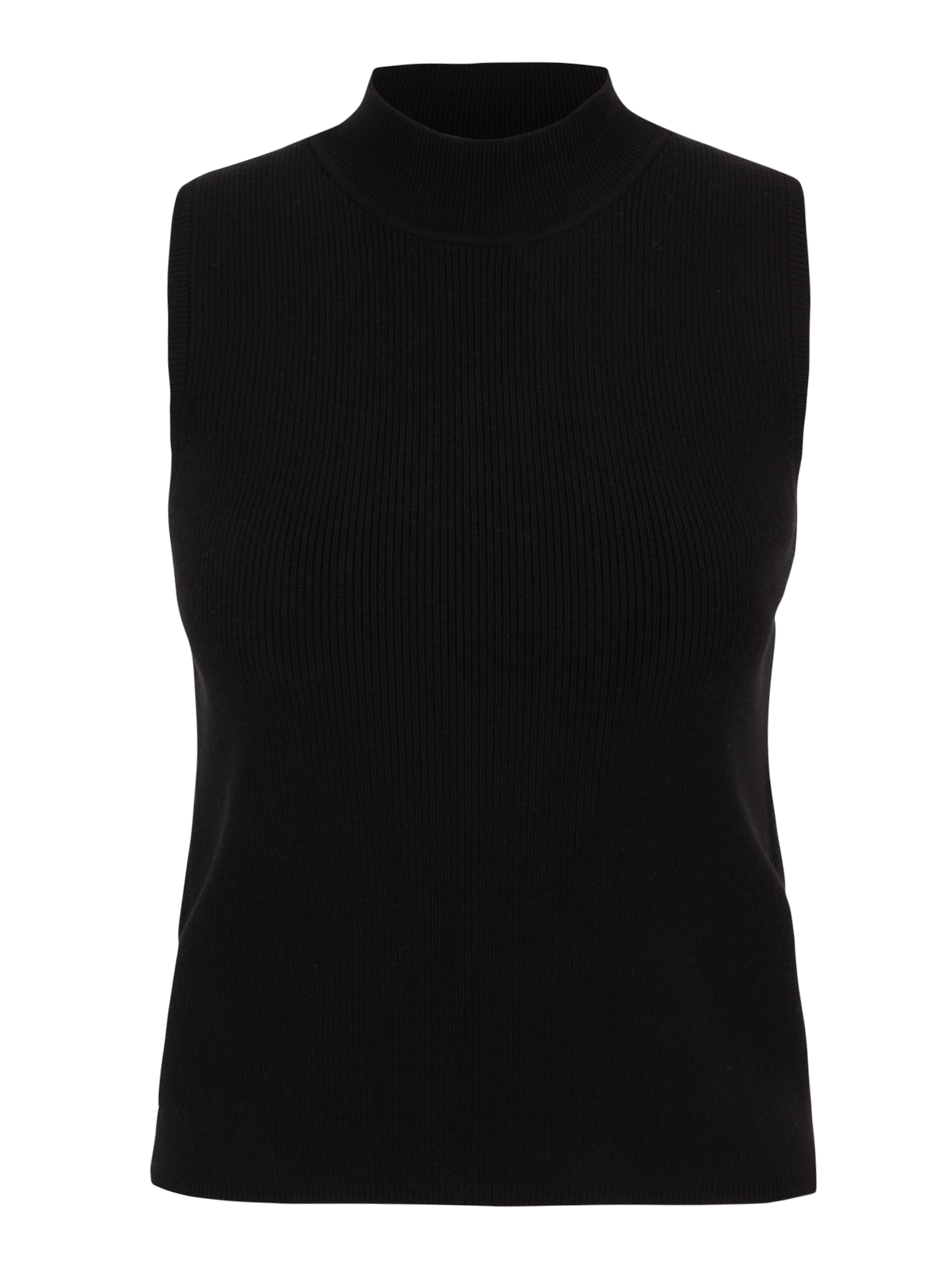 ABOUT YOU x Chiara Biasi Πλεκτό τοπ 'Ilja' σε μαύρο: μπροστά