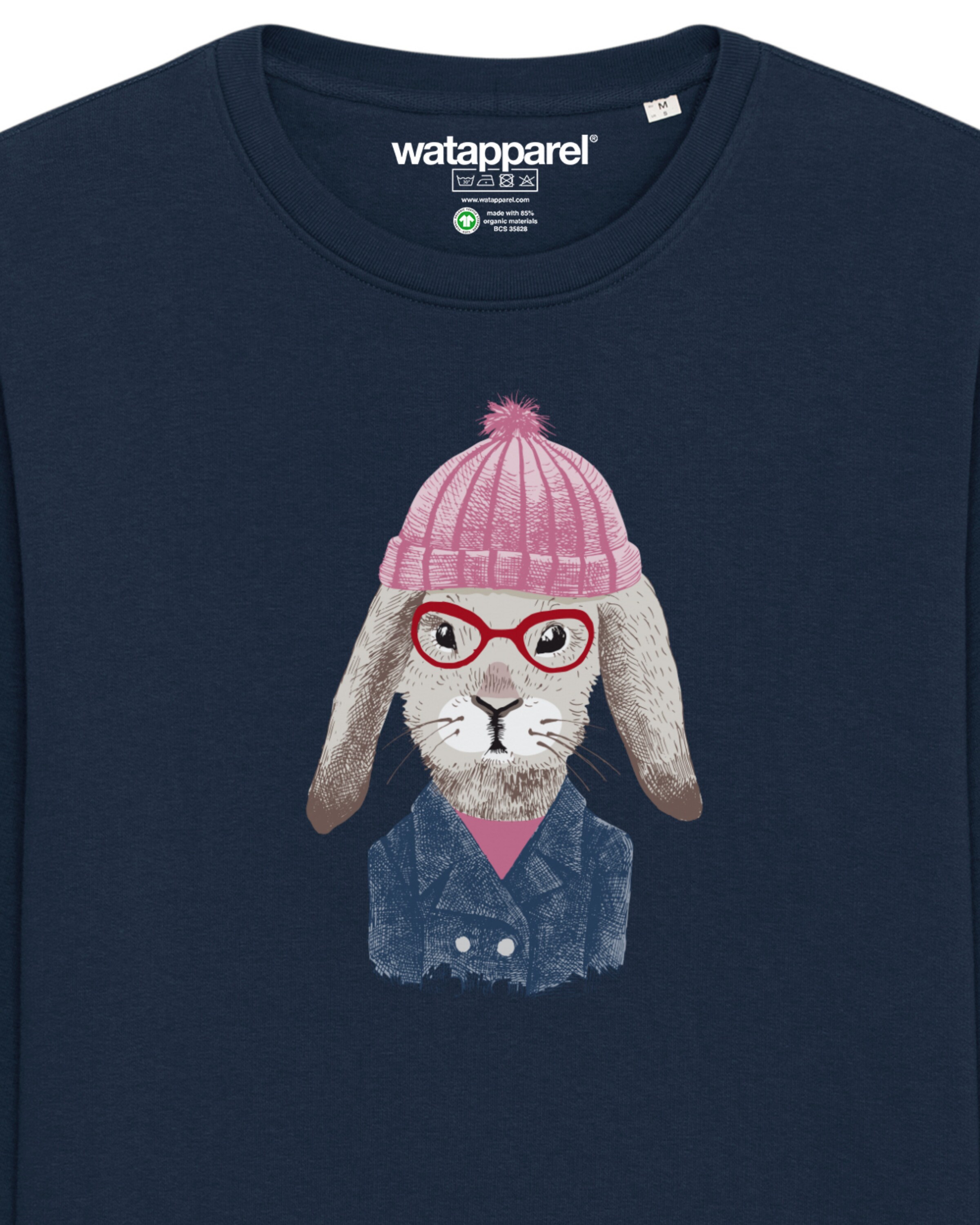Sweat-shirt ' Hase ' Watapparel en bleu