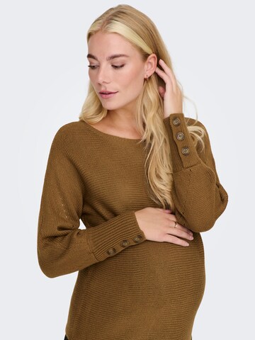 Only Maternity Pullover 'Nicoya' in Braun