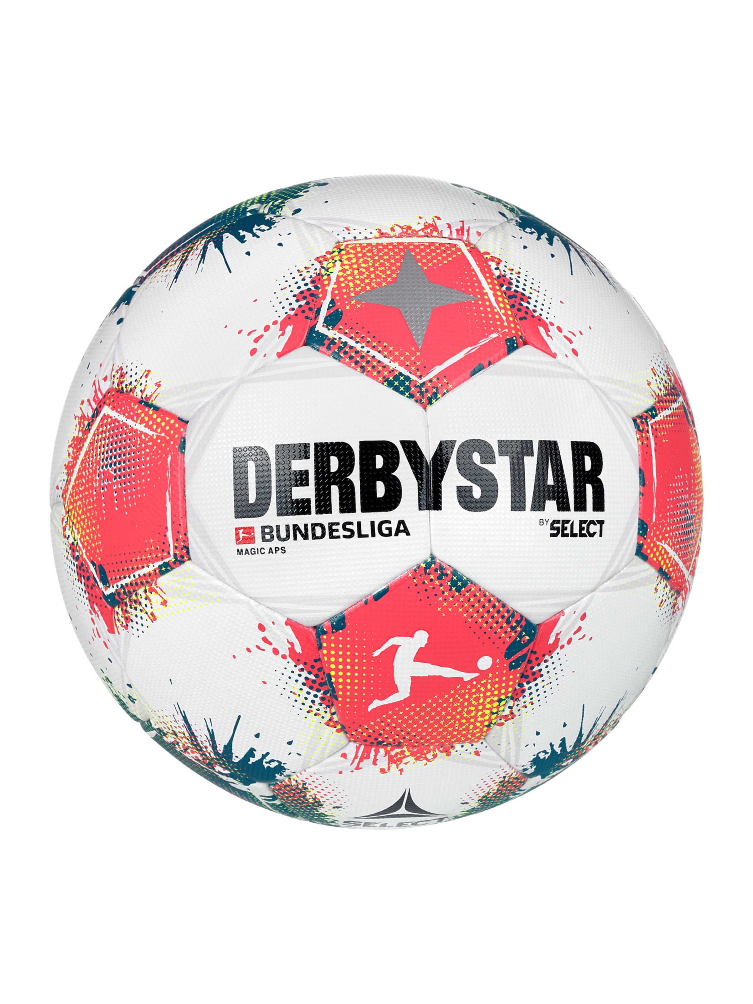 DERBYSTAR Ball in Weiß: Vorderseite