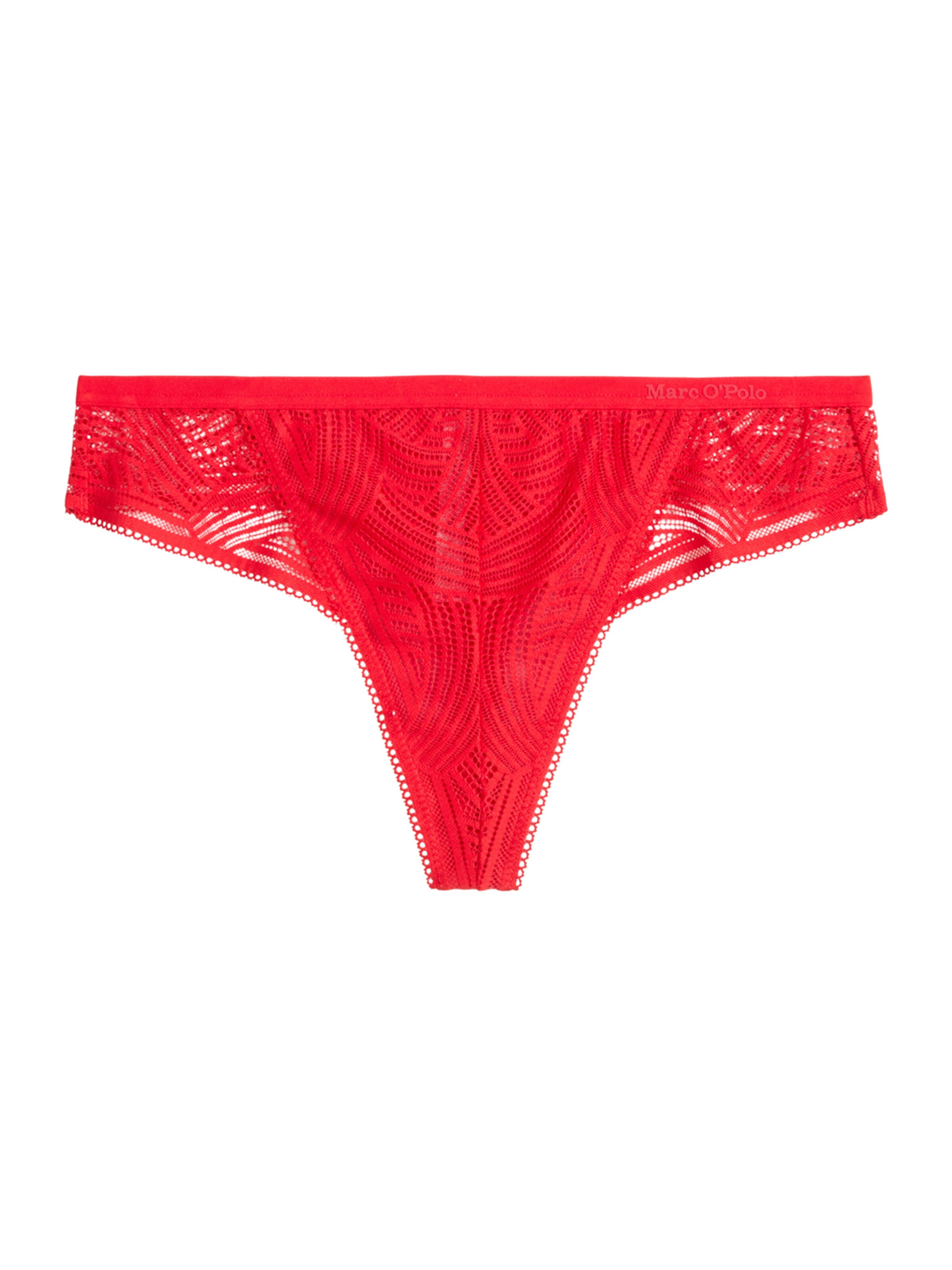 Marc O'Polo String ' Timeless Lace ' in Rood: voorkant