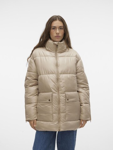 VERO MODA Winterjas 'CLAIRE NORA' in Beige: voorkant