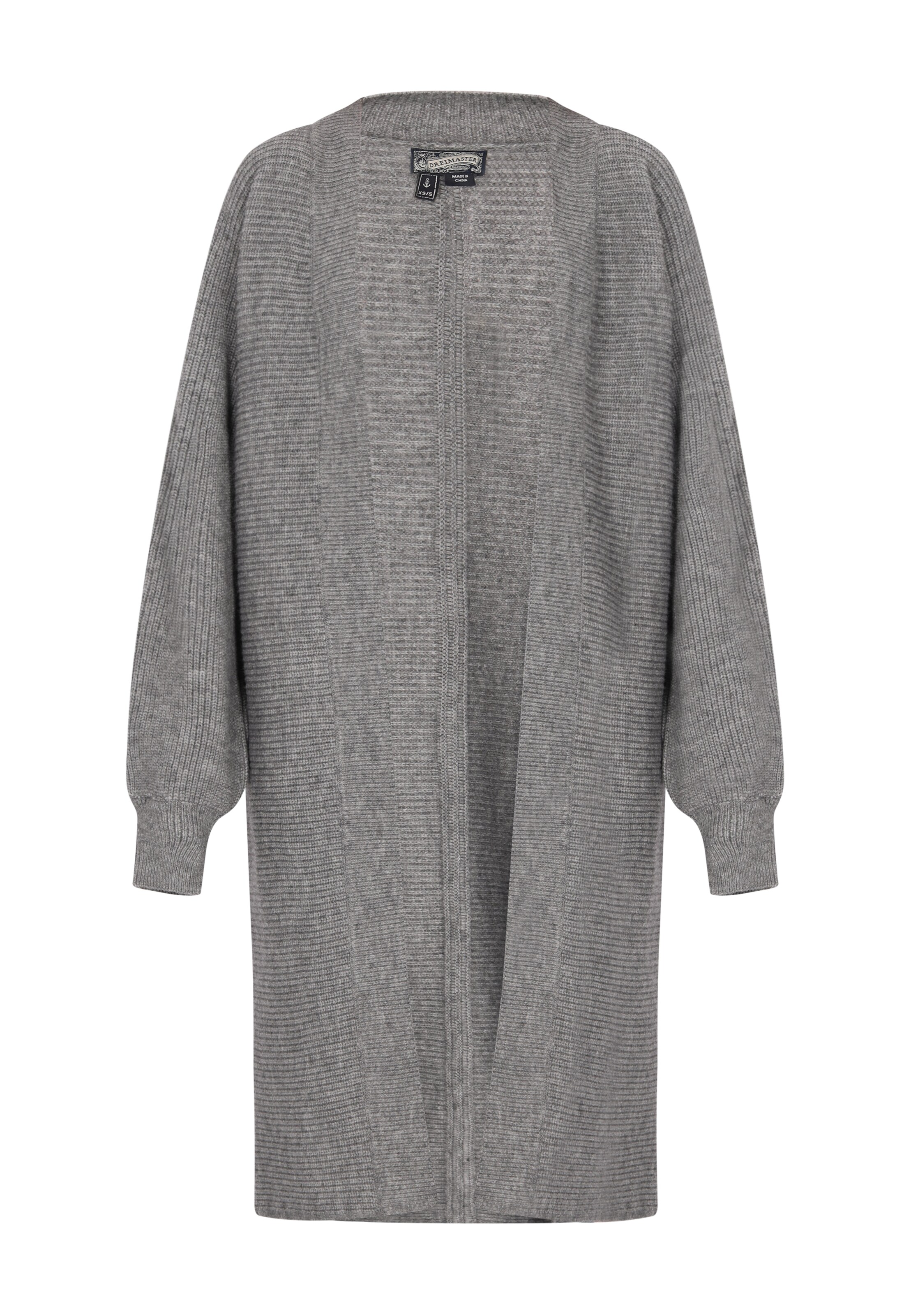 DreiMaster Vintage Knit cardigan in Grey: front