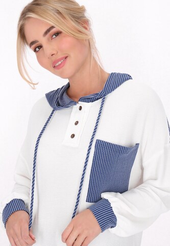 Sweat-shirt 'Back To School' MYMO en blanc