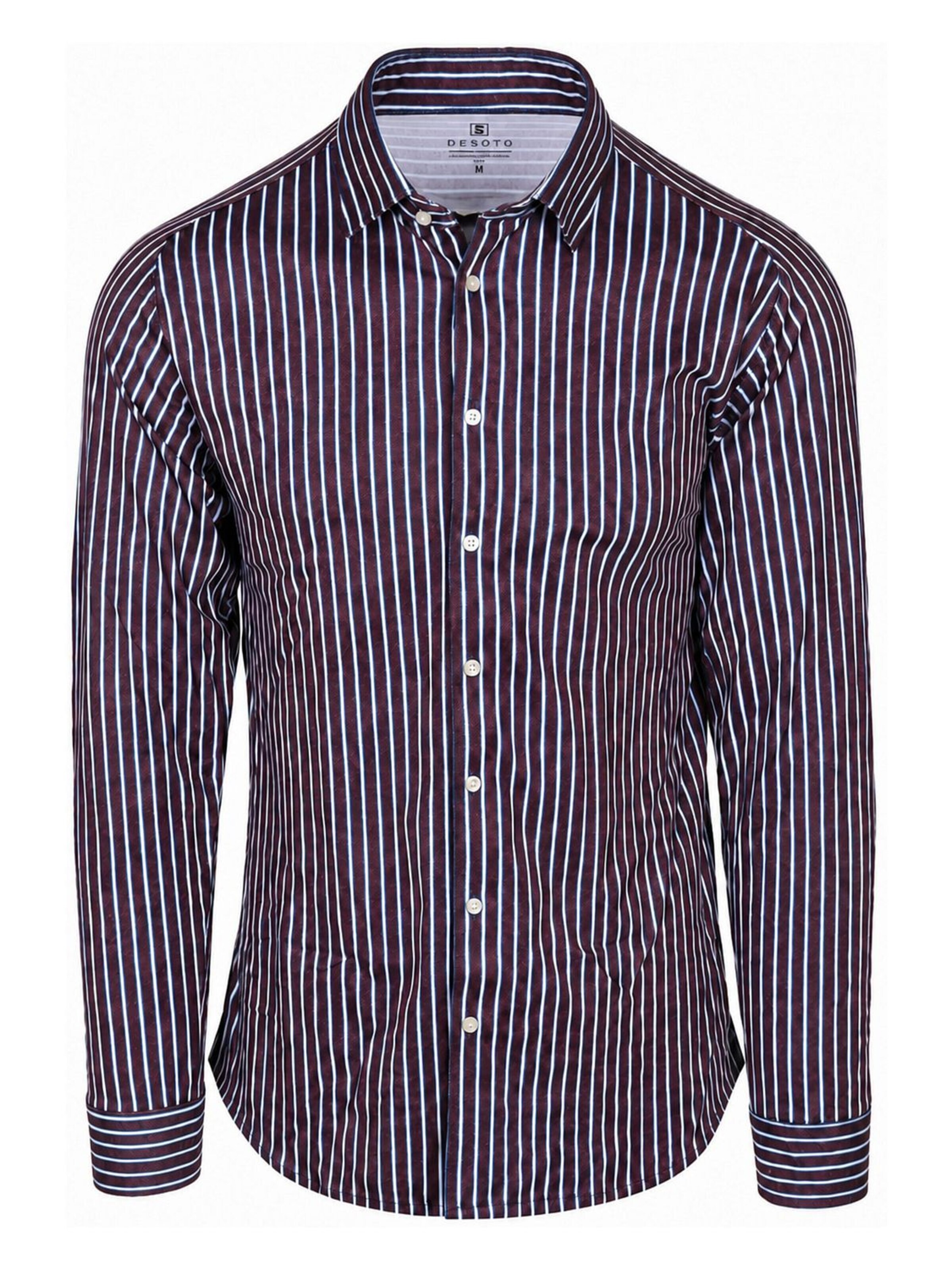 DESOTO Slim fit Overhemd in Rood: voorkant
