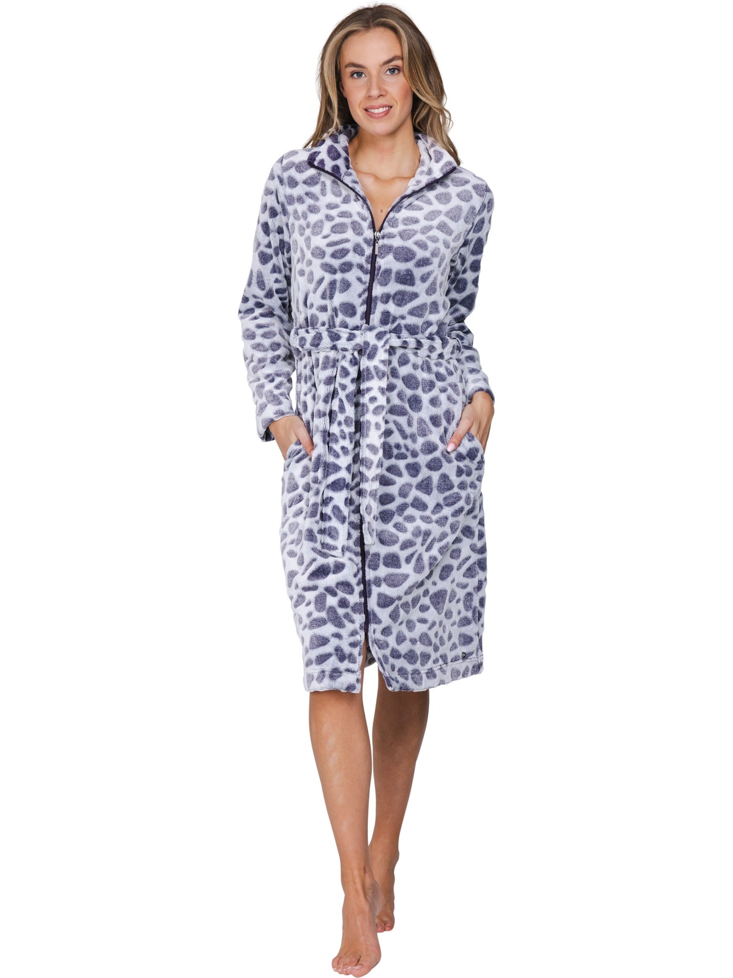 Robe de chambre Pastunette en violet : devant