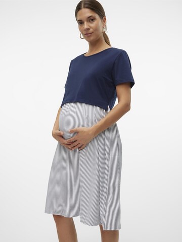 MAMALICIOUS Kleid 'MLMALENA' in Blau: Vorderseite