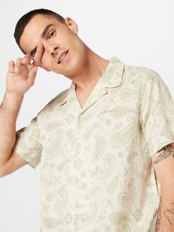 Pepe Jeans Regular fit Button Up Shirt 'CASEY' in Beige