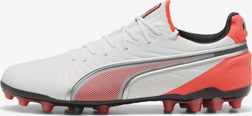Chaussure de foot 'King Ultimate' PUMA en blanc : devant