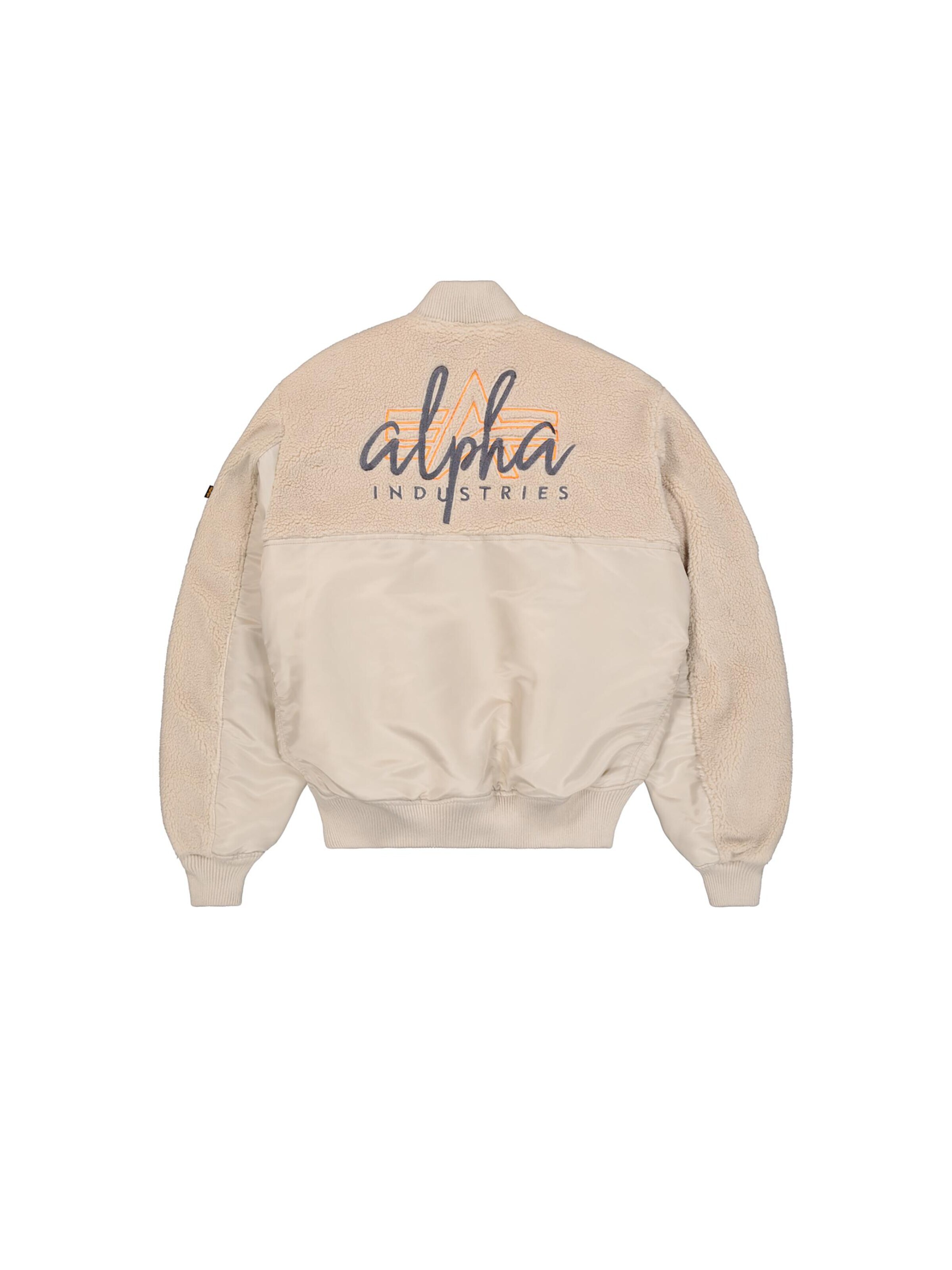 ALPHA INDUSTRIES Between-Season Jacket 'MA-1 Teddy' in Beige