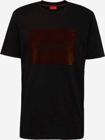 T-Shirt 'Dulive_V' HUGO Red en noir : devant