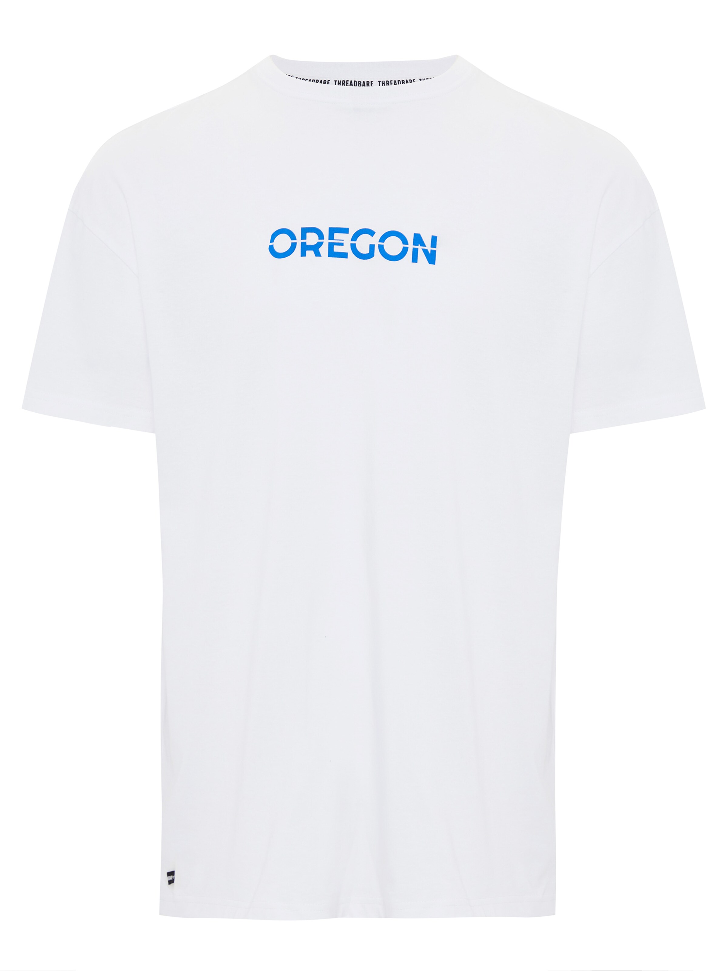 Threadbare Shirt in Wit: voorkant