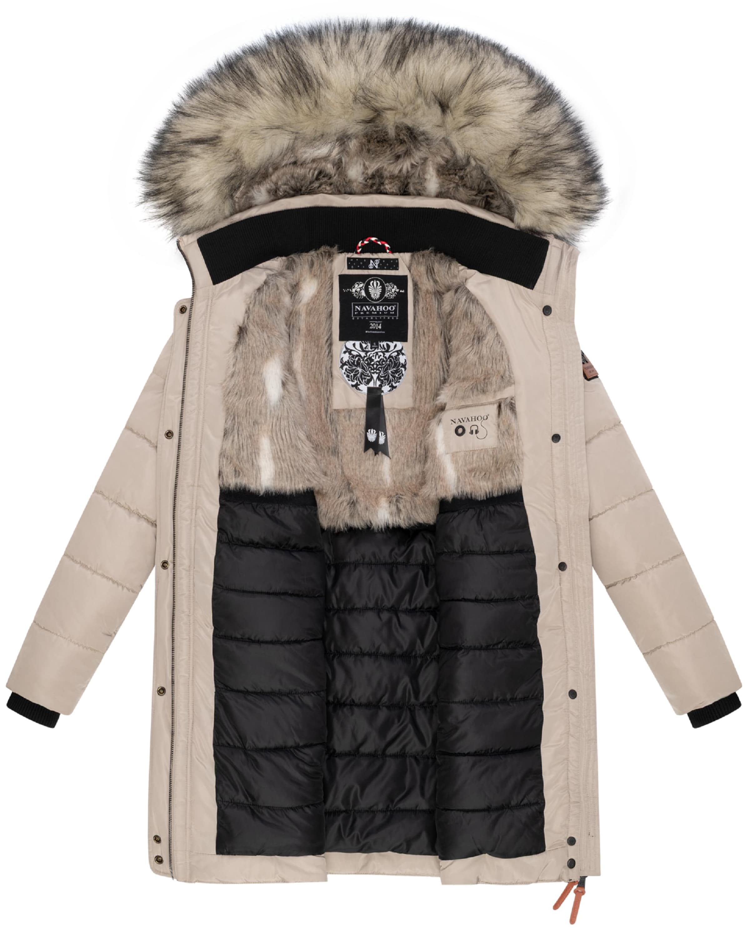 NAVAHOO Χειμερινό παλτό 'Paula' σε γκρι