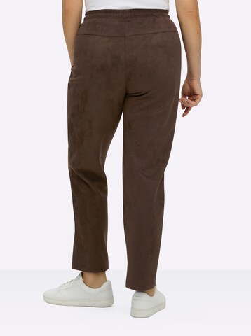 SHEEGO regular Bukser i brun