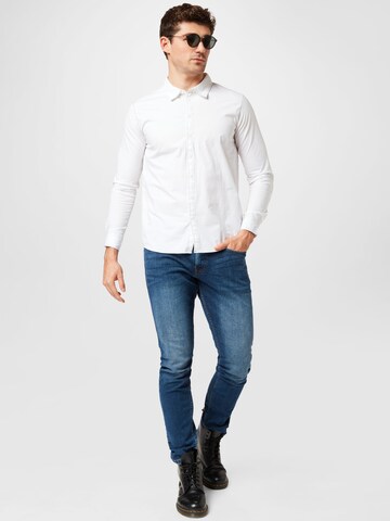 LMTD Regular Fit Hemd 'FREDAST' in Weiß