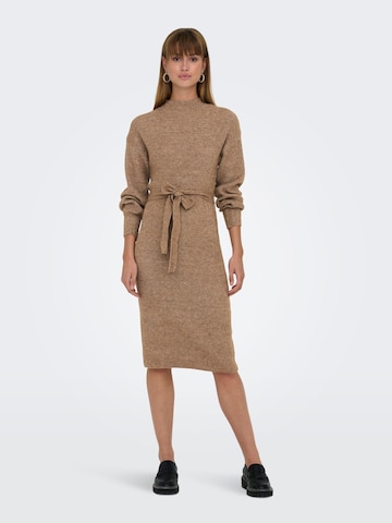 ONLY Knitted dress 'THILDE' in Brown