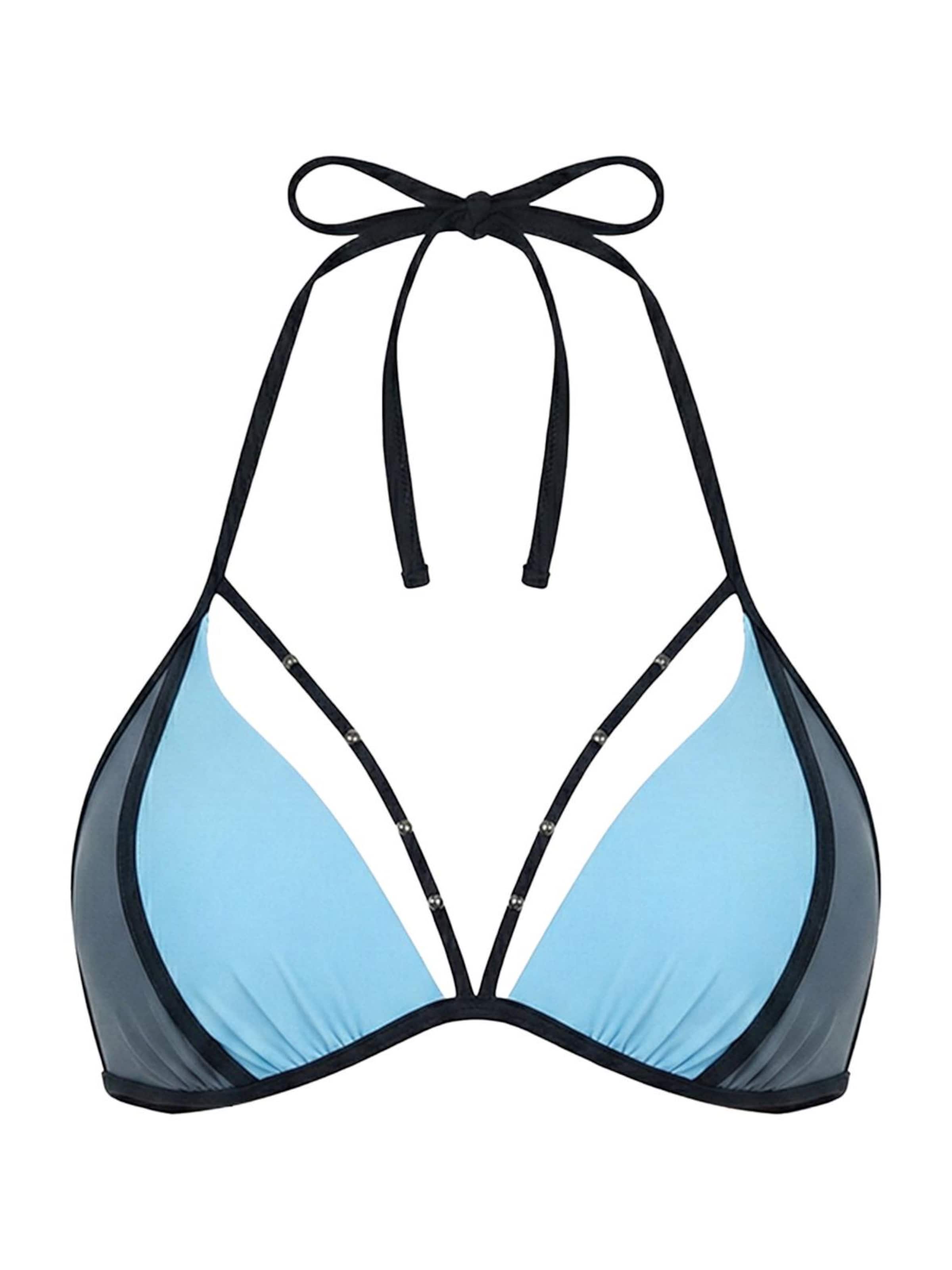 Marko Push-up Bikini top 'Rose M-818 (3)' in Blue: front