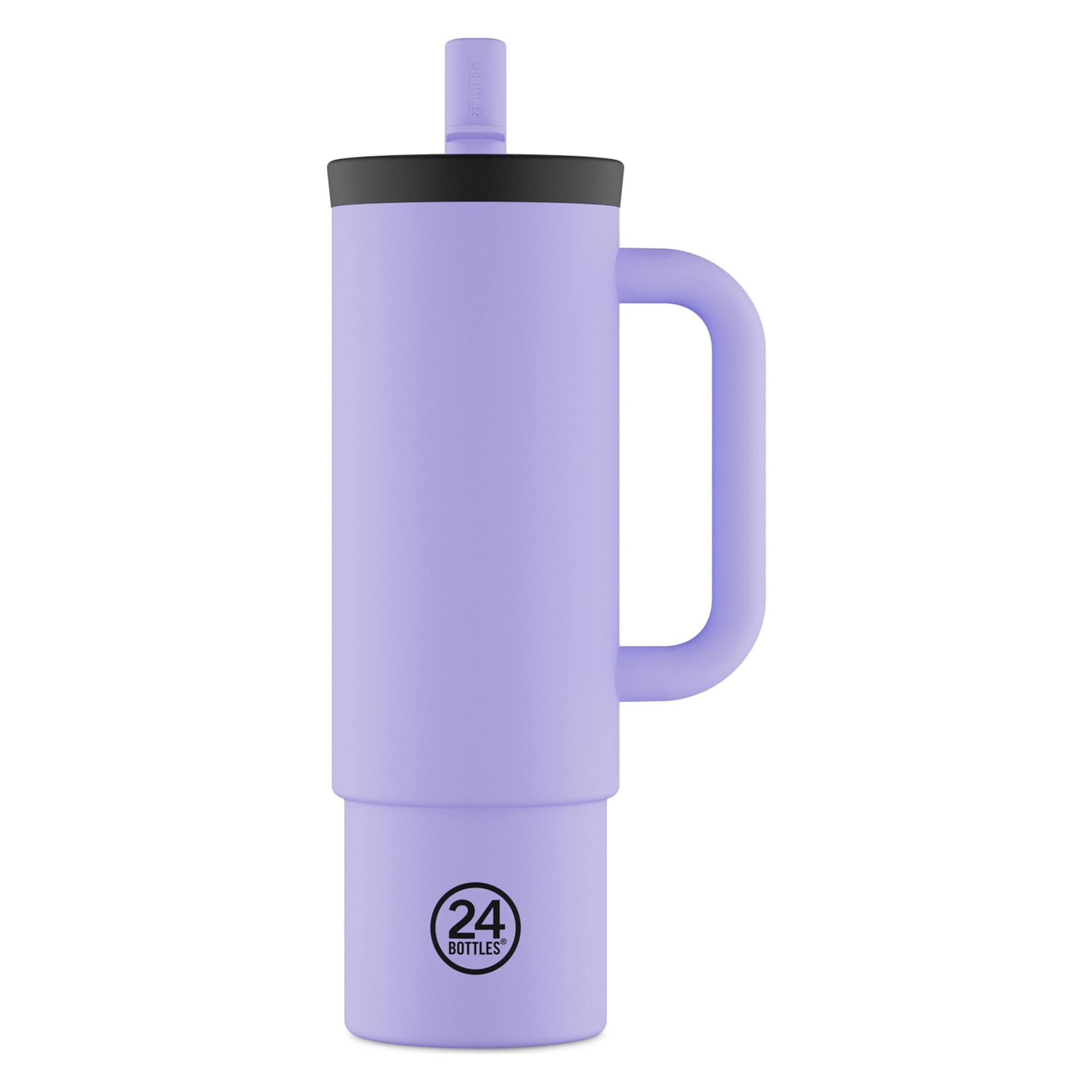 24Bottles Drinkfles in Lila: voorkant