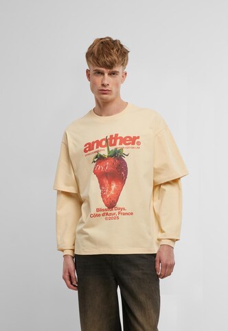 T-Shirt 'Blissful Days' Another Cotton Lab en beige : devant
