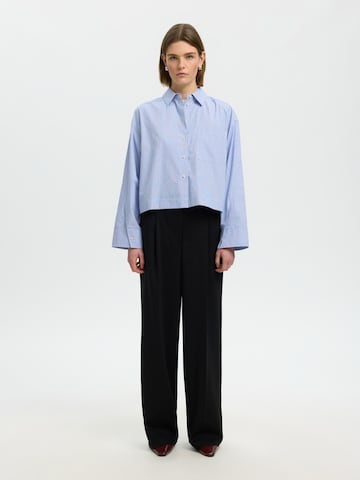 SELECTED - Blusa 'SLWDANNIE' em azul