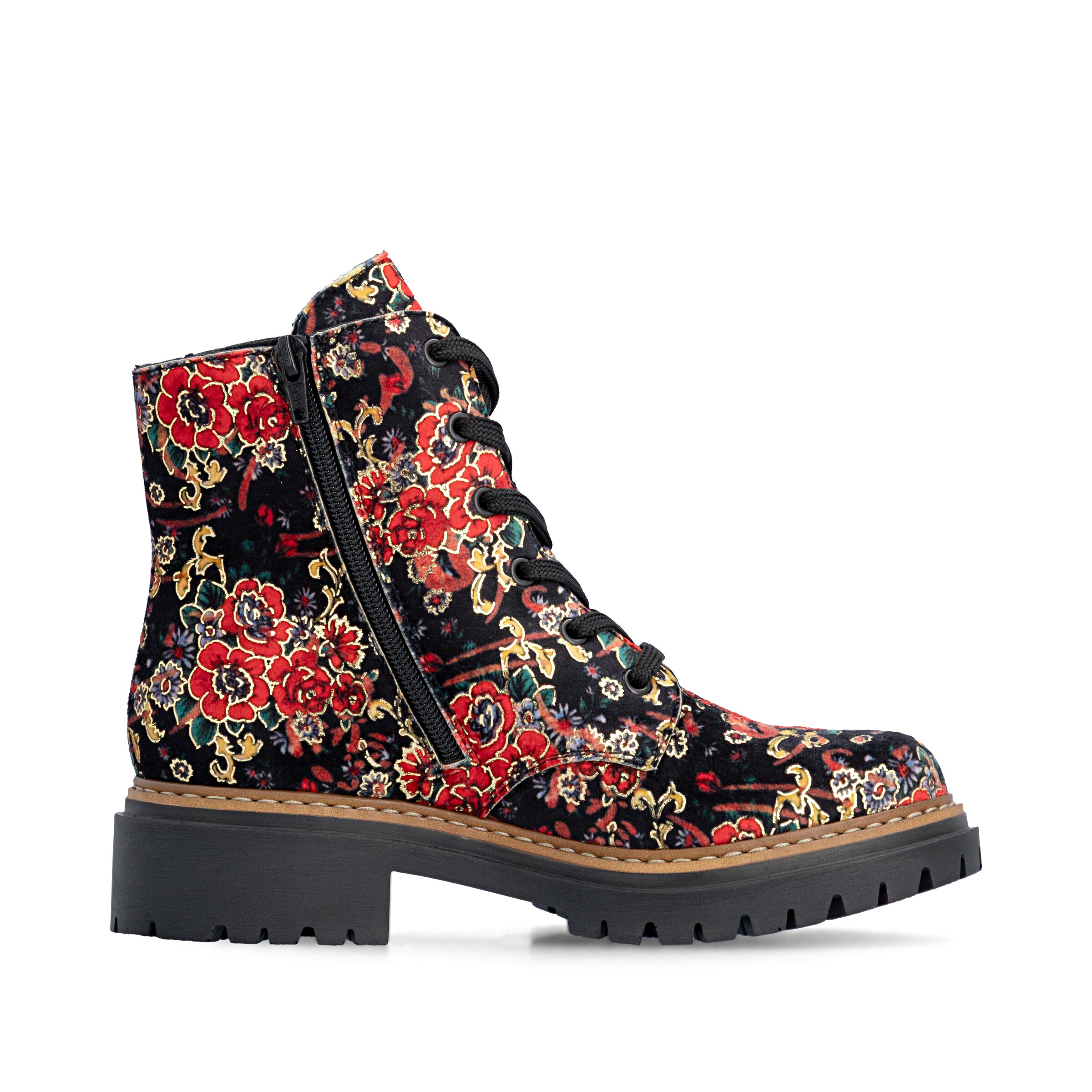 Bottines à lacets Rieker en noir
