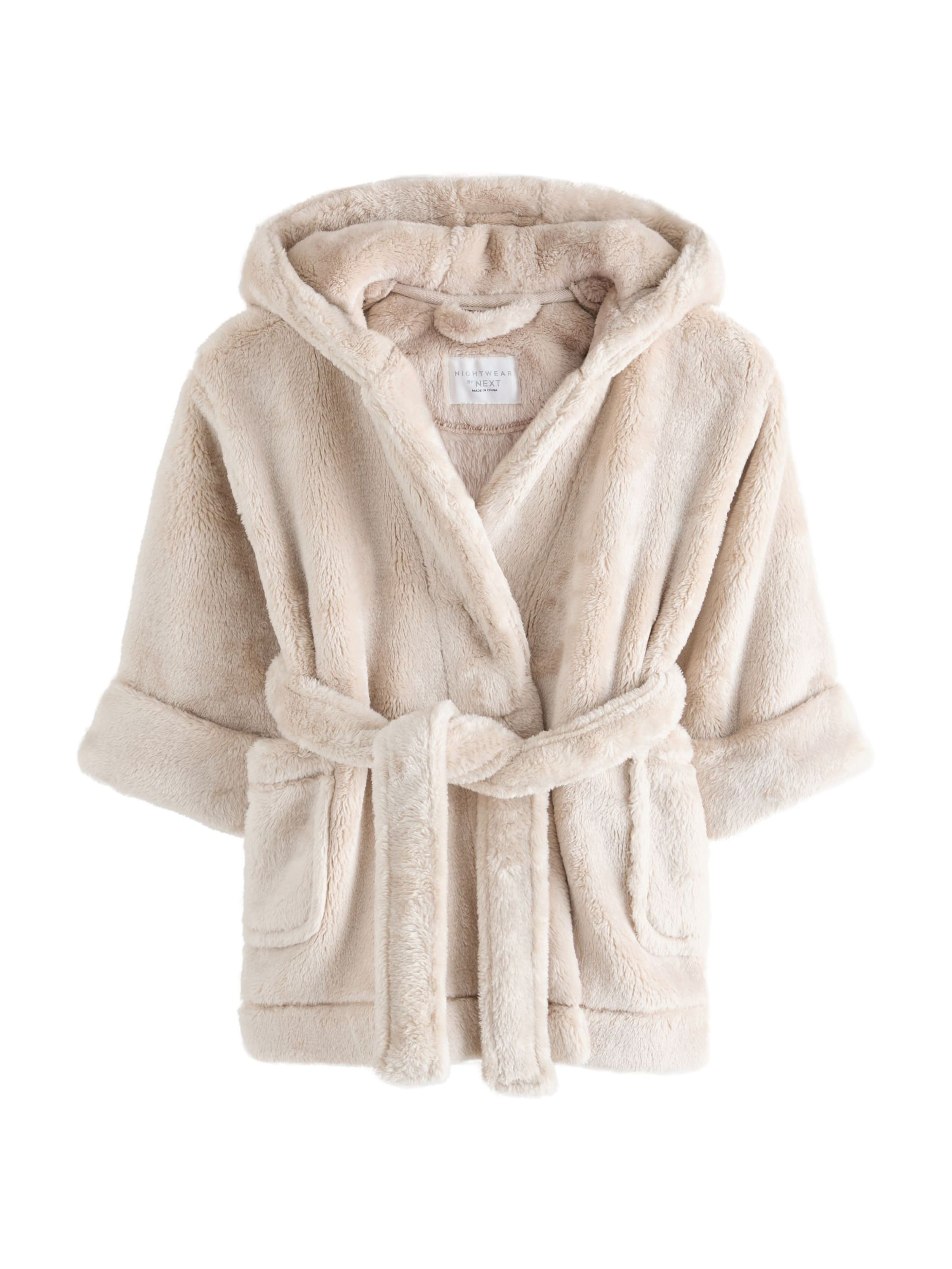 Next Bademantel in Beige: Vorderseite