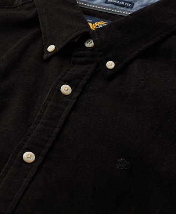 Superdry Regular fit Overhemd in Zwart