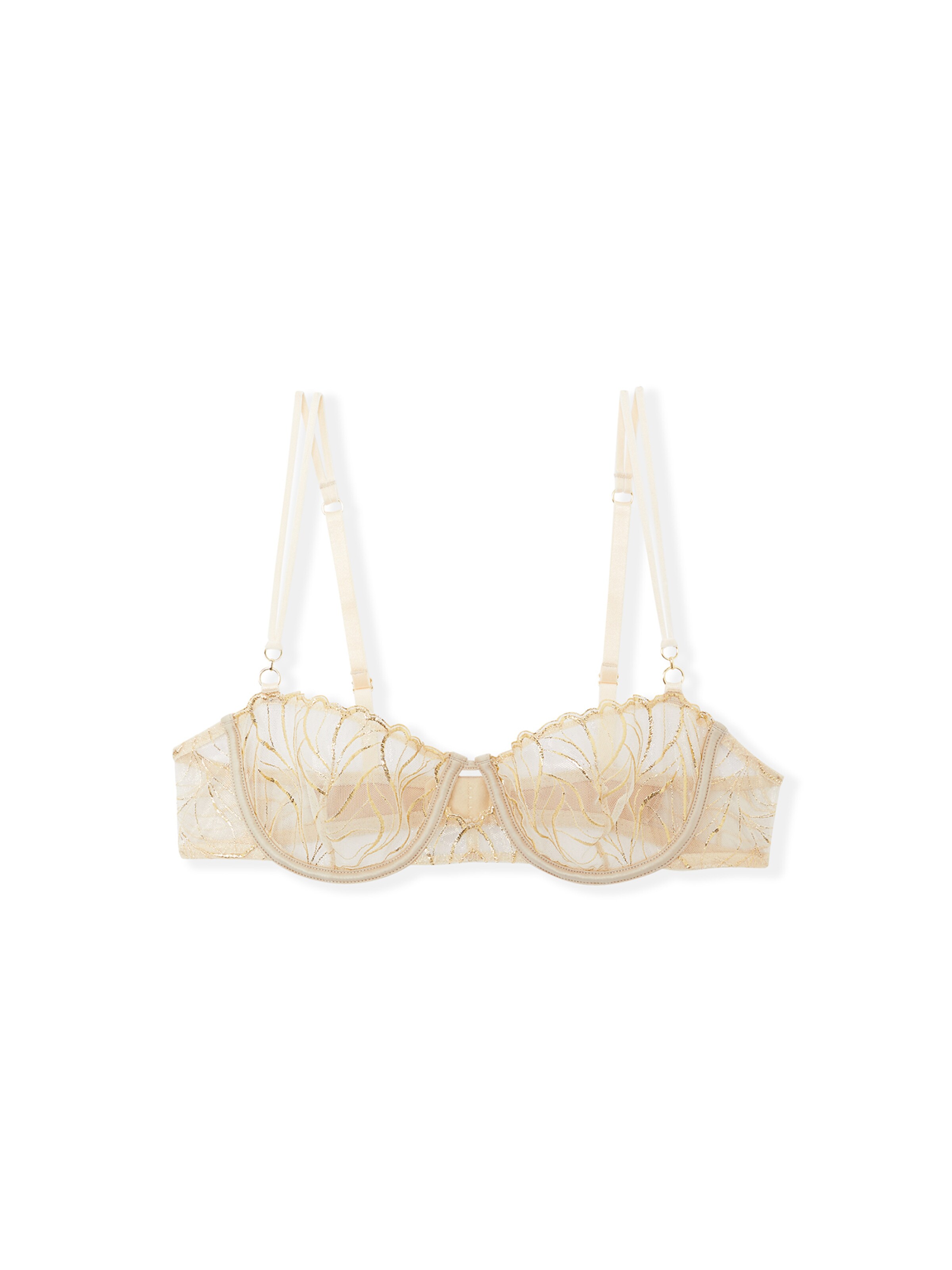 ETAM Balconette Bra in Gold: front
