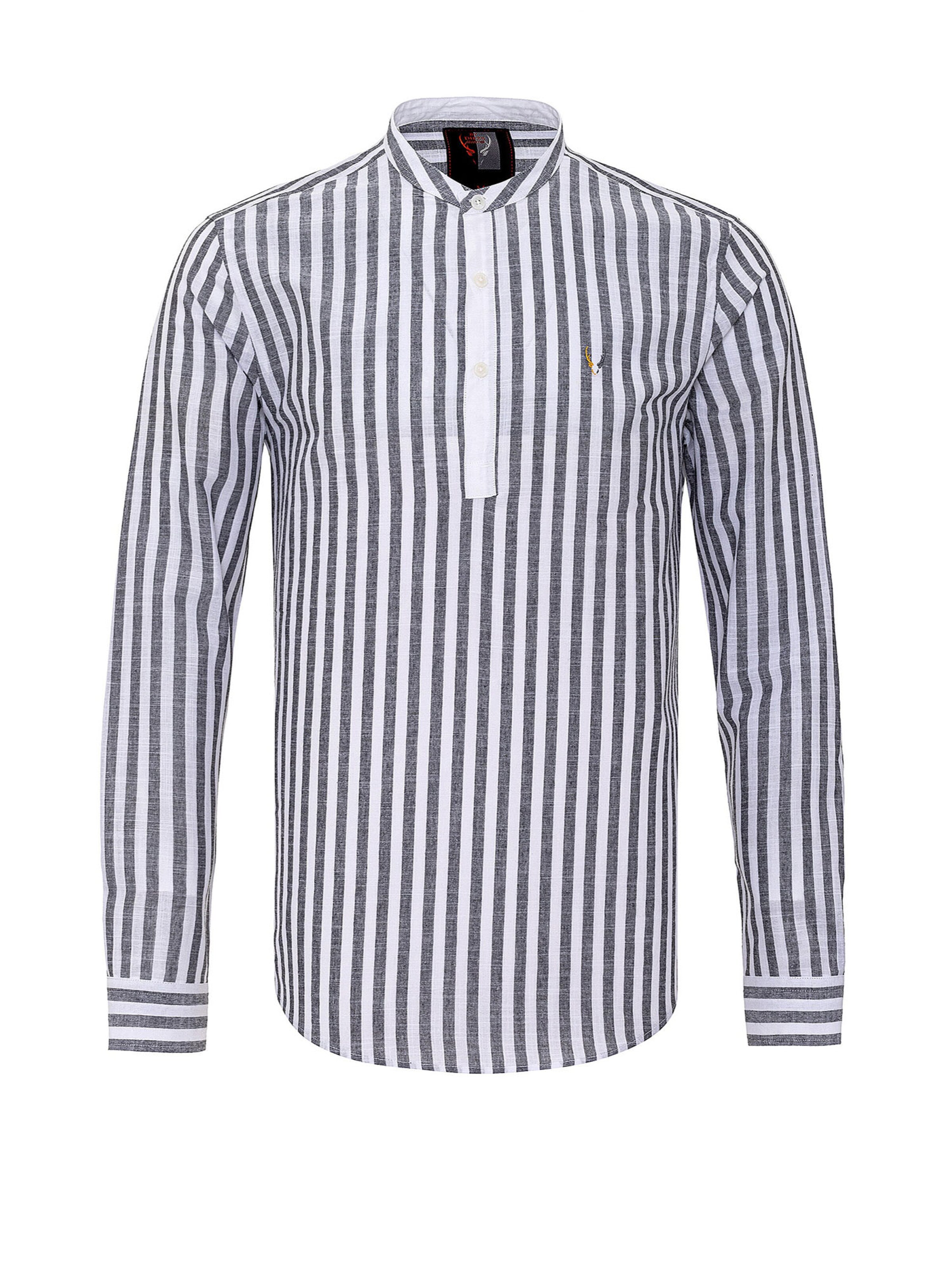 By Diess Collection Regular fit Button Up Shirt in Blue: front