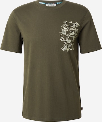 SCOTCH & SODA T-shirt i grön: framsida