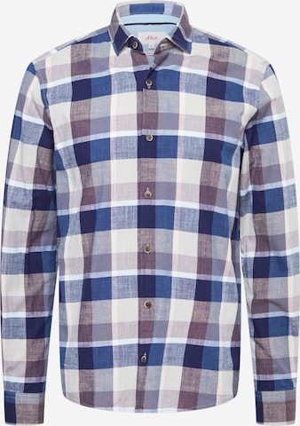 Camicia di s.Oliver in blu: frontale