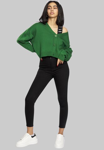 FRESHLIONS Strickjacke 'Aylen' in Grün