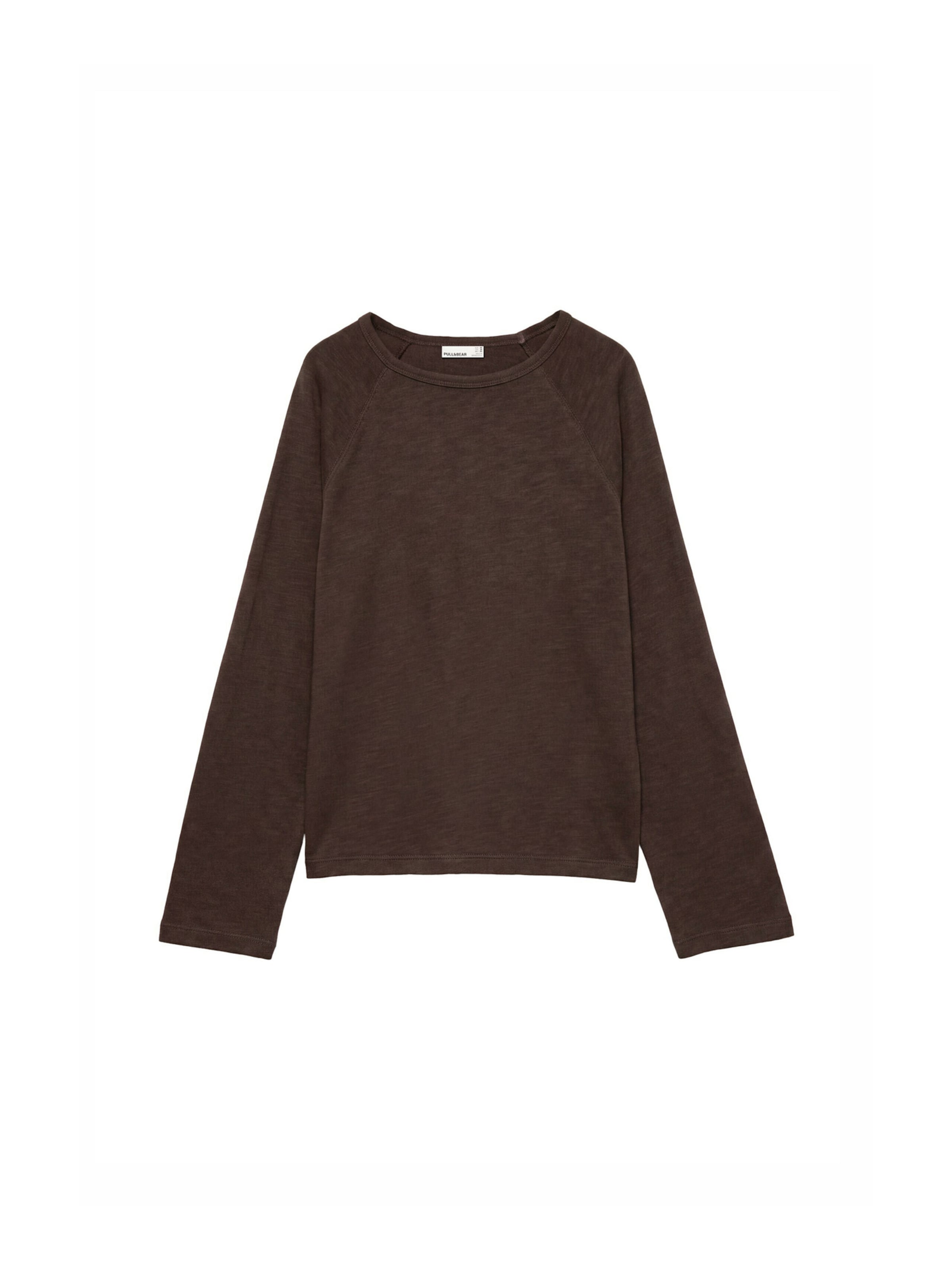 Pull&Bear Shirt in Bruin: voorkant
