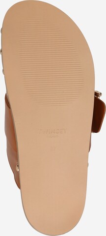 Twinset Mules 'CIABATTA' in Brown