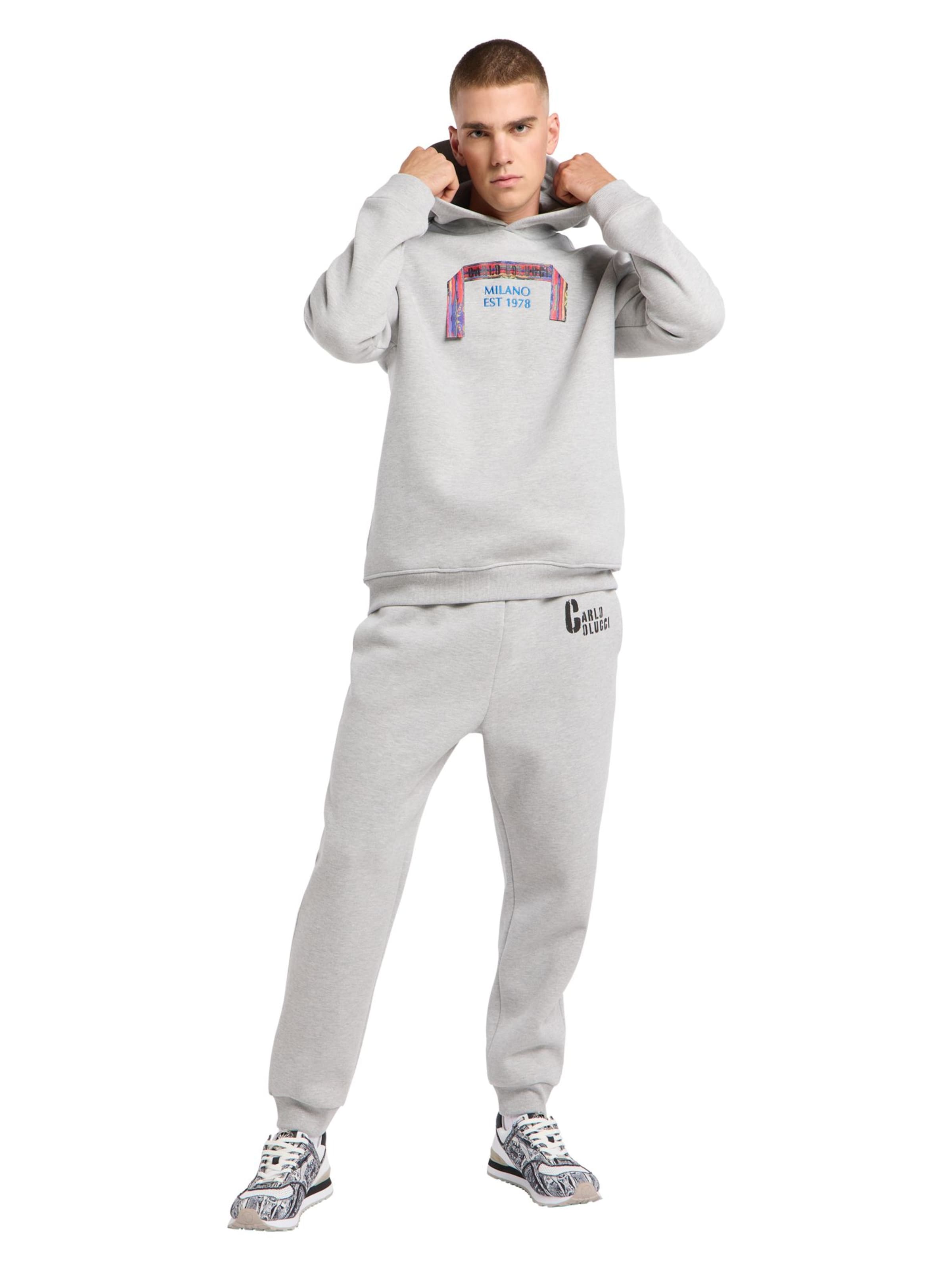 Effilé Pantalon 'Fabiano' Carlo Colucci en gris