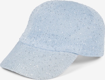 styleBREAKER Cap 'Gewebtes Baseball Cap Pailletten' in Blue: front