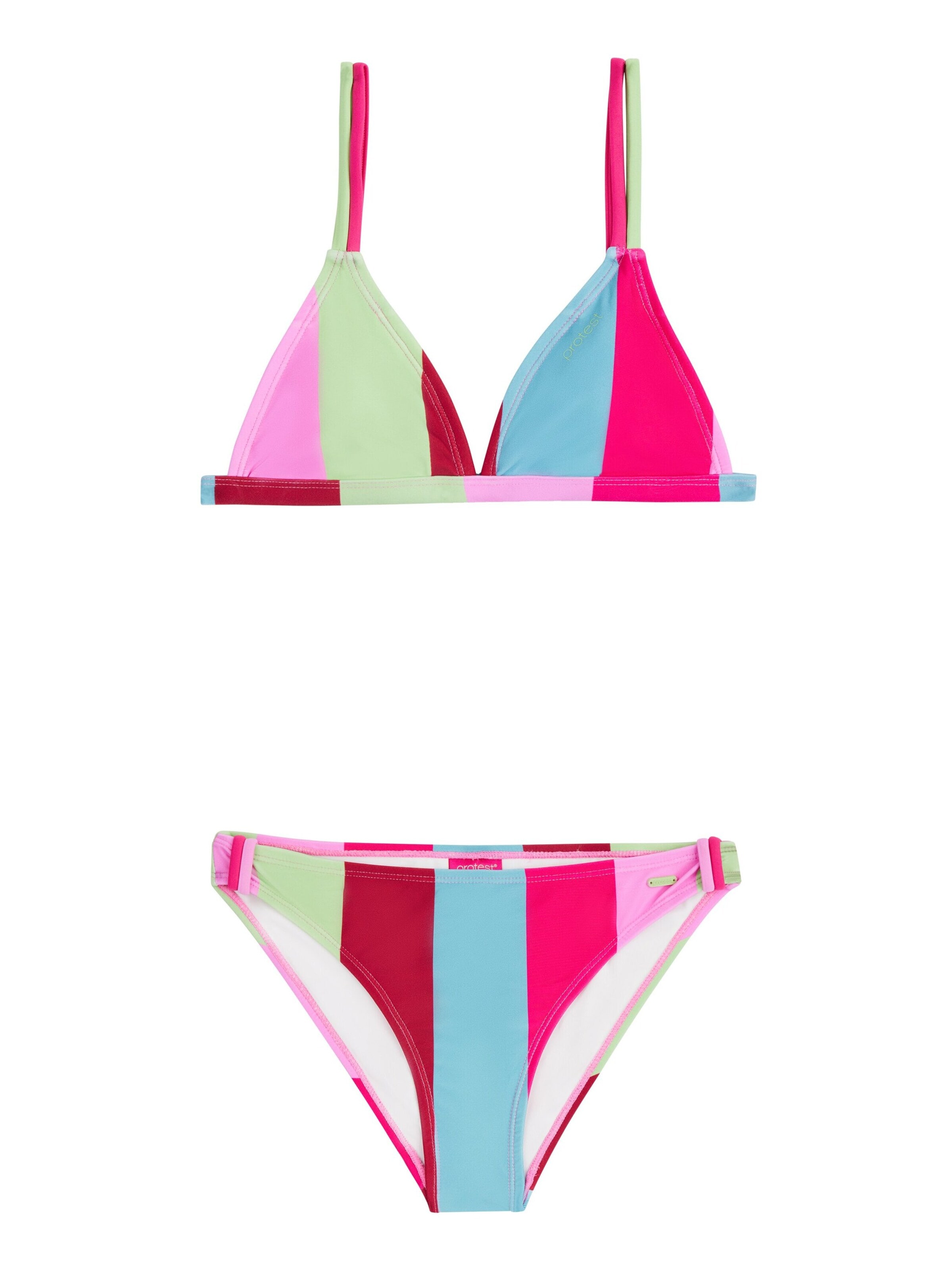 PROTEST Triangel Bikini 'PRTABBY JR' in Roze: voorkant