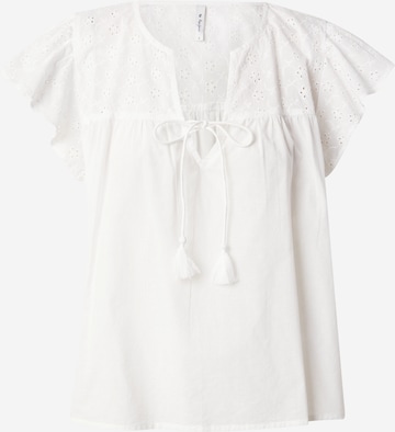 Pepe Jeans - Blusa 'STELLA' en blanco: frente