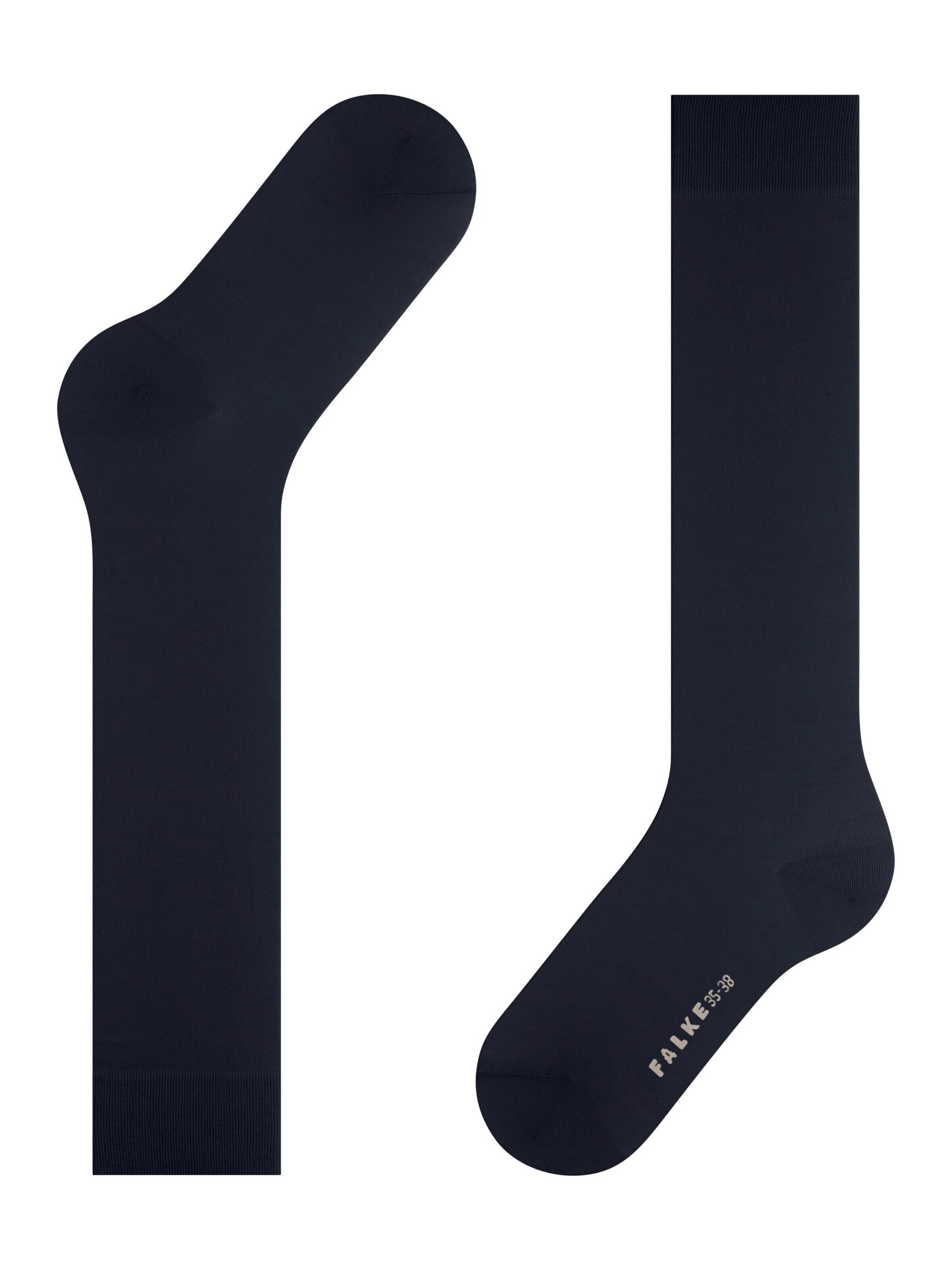 FALKE Knee High Socks 'Cotton Touch' in Blue