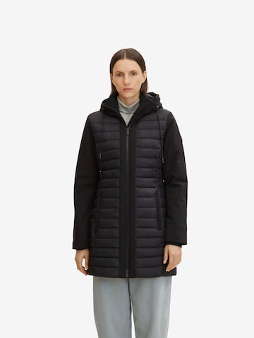 TOM TAILOR Between-Seasons Coat in Black: front