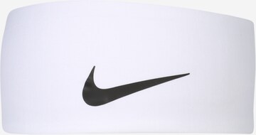 Bandeau de sport NIKE en blanc : devant