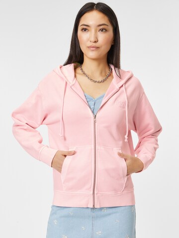 LEVI'S ® Zip-Up Hoodie 'Graphic Standard Fit Zipper Hoodie' in Pink: front