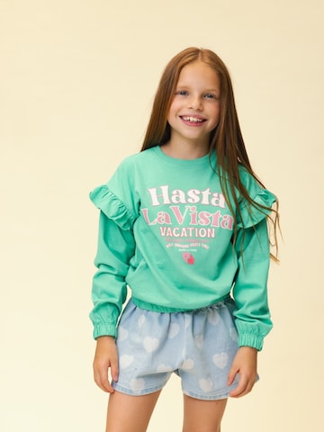 Looxs Revolution Sweatshirt in Groen: voorkant