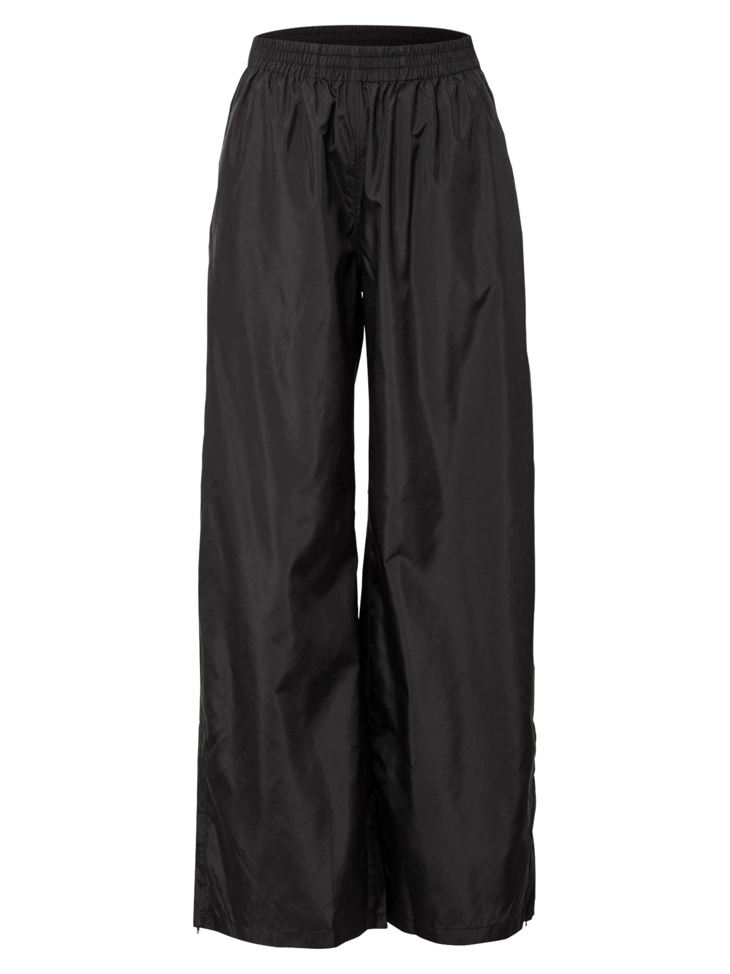 Wide Leg Pantalon 'Denali' WEEKDAY en noir : devant